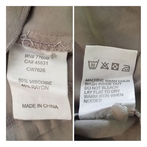 Chaser Blouson Sleeve Tie Front & Button Peplum - Picture 9 of 10